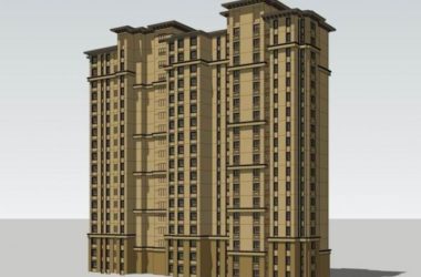 SketchUp Models of Residential Buildings: High-Rise, European, and Classical Styles-BIM WORLD