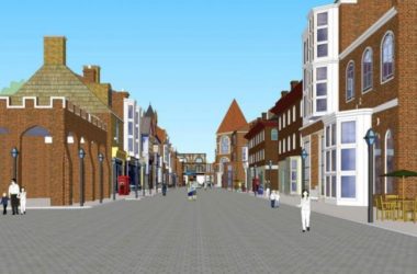 SketchUp Business Model: Multi-Story Commercial Street in British Classical Style-BIM WORLD