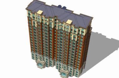 SketchUp Residential Models: High-Rise and French Classical Style Buildings-BIM WORLD
