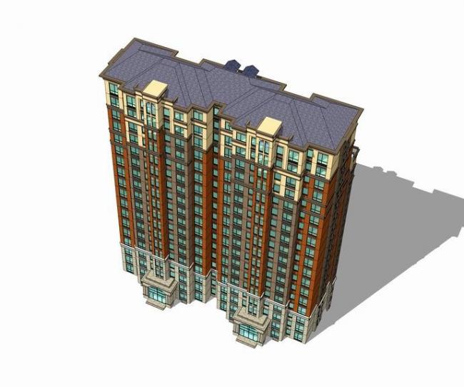 SketchUp Residential Models: High-Rise and French Classical Style Buildings