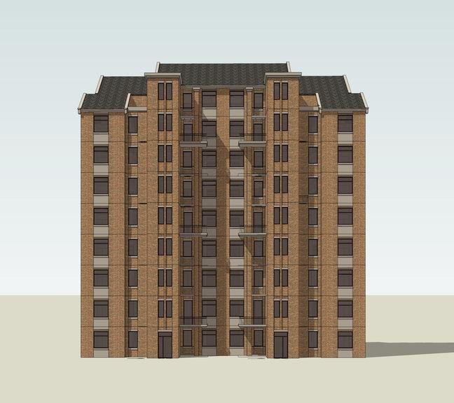 SketchUp Residential Models: Small and Tall British Classical Style Homes