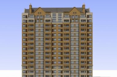 SketchUp Residential Model: British Classical Style High-Rise Residential Architecture-BIM WORLD