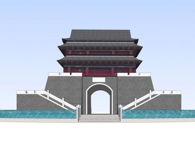 SketchUp Model of Anding Building: Traditional Chinese Ancient Architecture