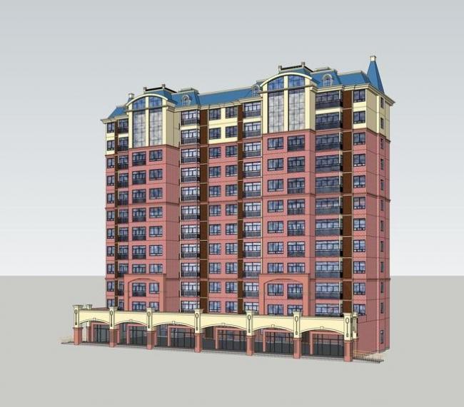 SketchUp Residential Models: Mid-to-High Rise Buildings in French and Classical Architectural Styles