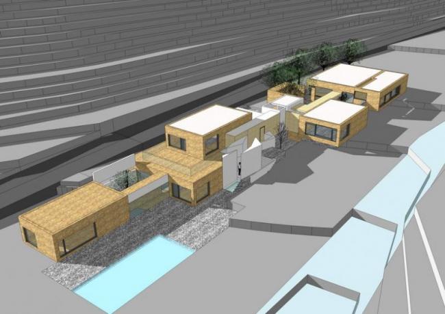 Modern Multi-Story Homestay Hotel Model in SketchUp