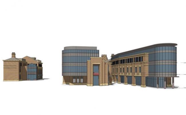 SketchUp Business Model: Multi-Story European Classical Commercial Street