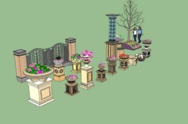 SketchUp Material Guide: European Bowl Component Textures-BIM WORLD