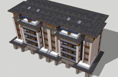 SketchUp Residential Design: Modern Multi-Story Grassland and Western Style Home-BIM WORLD