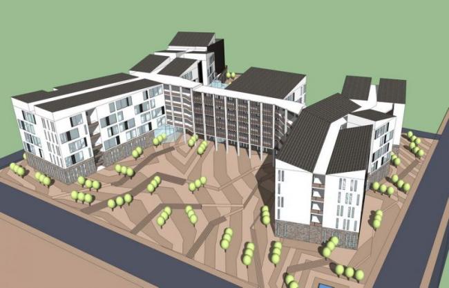 Multi-Story Mountain School Campus | Modern Chinese-Style Educational Architecture in SketchUp