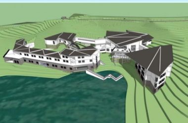 SketchUp Multi-Story Mountain Hotel Model in Traditional Chinese Style-BIM WORLD