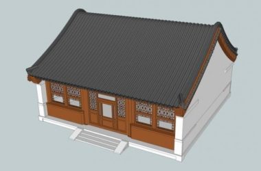 SketchUp Residential Design: Multi-Story Courtyard Home in Chinese Style-BIM WORLD