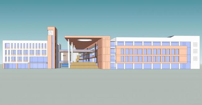 Xiamen Houjiang Primary and Secondary School Campus Design: Multi-Story Educational Building SketchUp Model