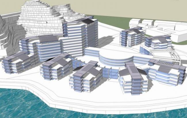 SketchUp Model for Huizhou Central People's Hospital Bidding Proposal | Modern Multi-Story Medical Facility in Guangdong Province