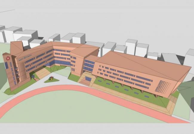 Multi-Story Gymnasium and Art Building at Xiamen Le'an Middle School – Modern Educational Architecture