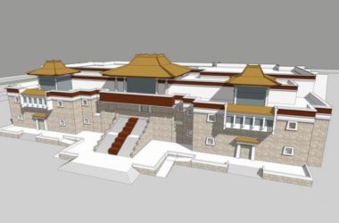 SketchUp Cultural Model: Multi-Story Tibetan-Style Museum Architecture-BIM WORLD