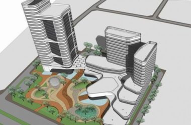 Modern High-Rise Hotel and Office Building Model in SketchUp-BIM WORLD