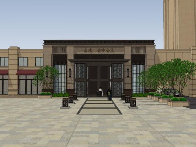 SketchUp Models: Neoclassical Residential and Commercial Entrances