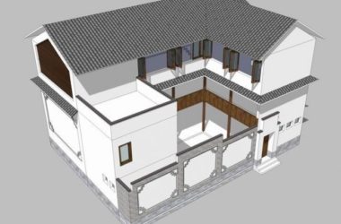 SketchUp Model: Multi-Story Bai Ethnic Residence – Traditional Chinese Farmhouse and Self-Built Home-BIM WORLD