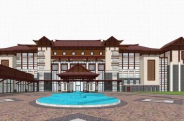 SketchUp Multi-Story Residential Model | Southeast Asian Classical Architecture-BIM WORLD
