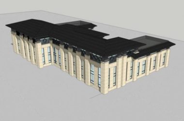 SketchUp Office Model: Modern Multi-Story Reception Center with New Chinese Style-BIM WORLD