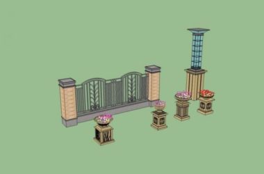 SketchUp Material Models | European Classic Style Components-BIM WORLD