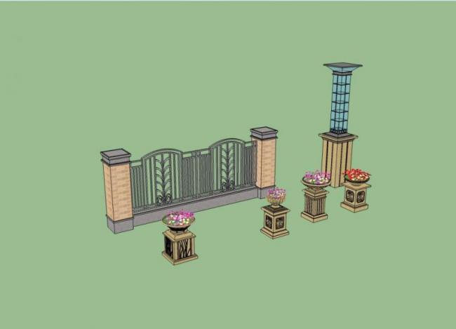 SketchUp Material Models | European Classic Style Components