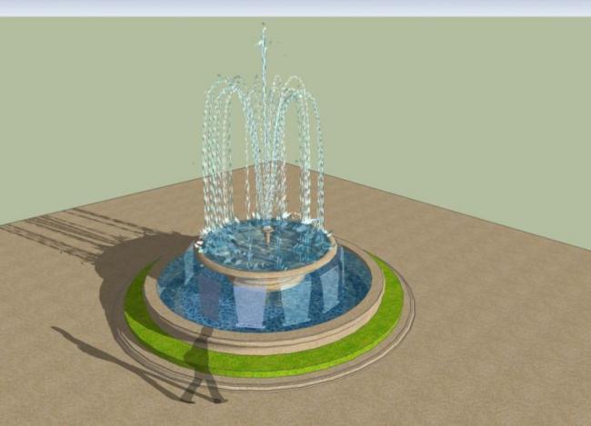 SketchUp Material Models: Central Pool and Material Components Explained