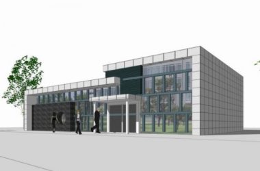 SketchUp Business Model: Modern Multi-Story Sales Office Commercial Building-BIM WORLD