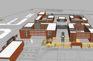 Modern Multi-Story High School Campus Design | Educational Architecture in SketchUp-BIM WORLD