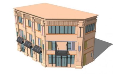 SketchUp Business Model: Multi-Layer Corner Design in Neoclassical Style-BIM WORLD