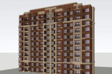 Neoclassical Small High-Rise Residential Models in SketchUp Featuring Red Brick Design-BIM WORLD