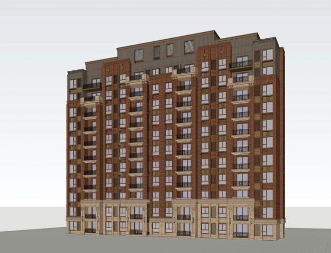 Neoclassical Red Brick Residential Models | Small High-Rise SketchUp Design