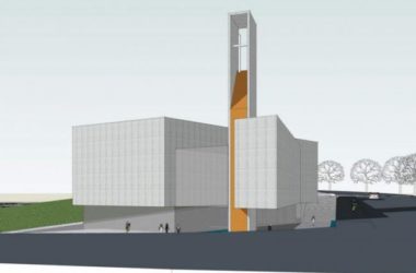 SketchUp Cultural Model: Modern Multi-Story Church Architecture-BIM WORLD