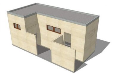Modern Park Toilet Design | SketchUp 3D Model Preview-BIM WORLD