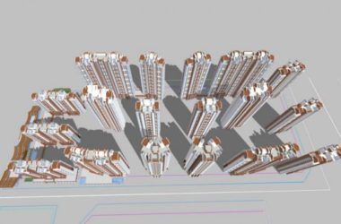 Modern High-Rise Residential Buildings in Lingnan Style | SketchUp Model-BIM WORLD
