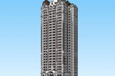 Classical Style High-Rise Residential Building Model in SketchUp-BIM WORLD