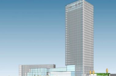 Modern High-Rise Office Building Model in SketchUp-BIM WORLD