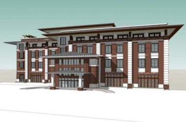 Modern Multi-Story Hotel Model in SketchUp-BIM WORLD