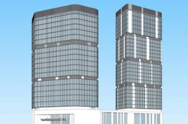 Modern High-Rise Hotel Model in SketchUp-BIM WORLD