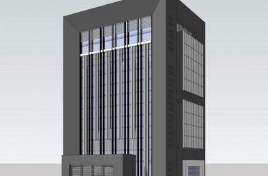 Modern Multi-Story School Administrative Office Building in SketchUp-BIM WORLD