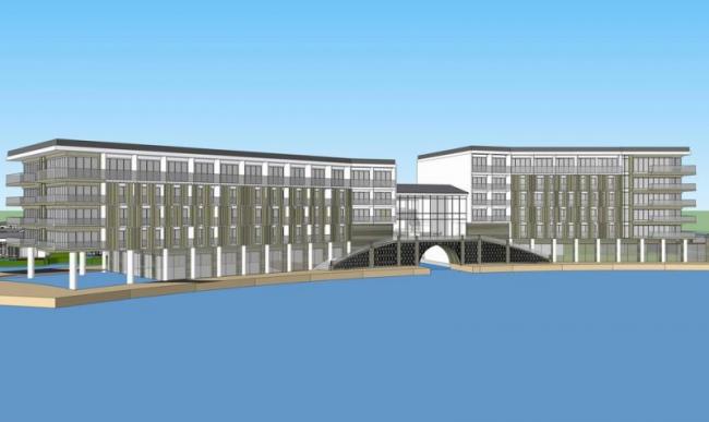 SketchUp Hotel Model: Multi-Story Resort Villa with Business Office in Chinese Style