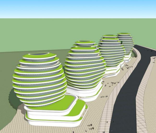 Modern High-Rise SOHO Office Building | SketchUp Office Model