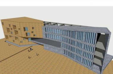 SketchUp Business Model: Modern Multi-Story Clubhouse and Commercial Building Design-BIM WORLD