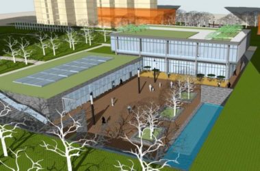 SketchUp Business Model: Modern Multi-Story Clubhouse Commercial Building Design-BIM WORLD