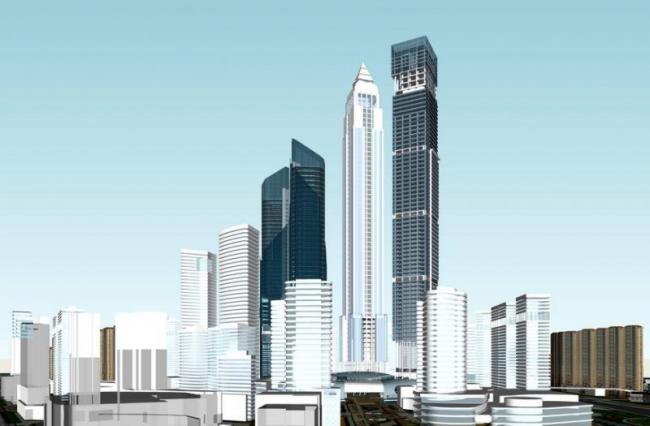 SketchUp Office Model | Modern Super High-Rise Office Building Design