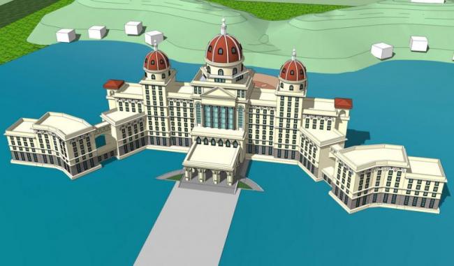 SketchUp Multi-Story Hotel Model | Classical European Design
