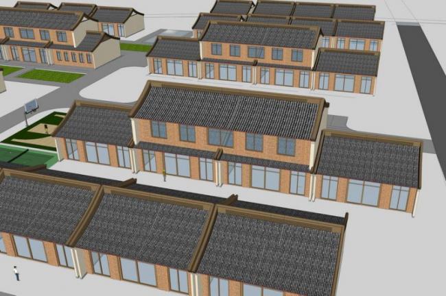 Multi-Story Rural Residence in Chinese Style | SketchUp Residential Model
