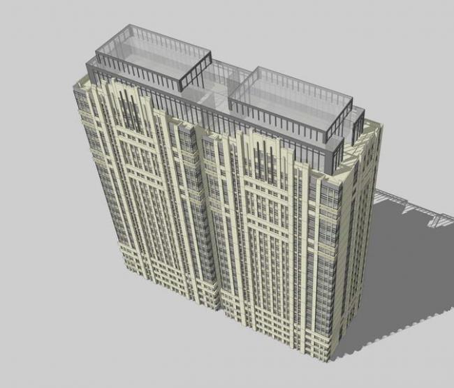 SketchUp Residential Models: High-Rise and Art Deco Style Buildings
