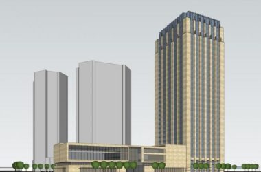 Modern High-Rise Office Building Model in SketchUp-BIM WORLD