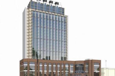 Modern High-Rise Office Building SketchUp Model-BIM WORLD